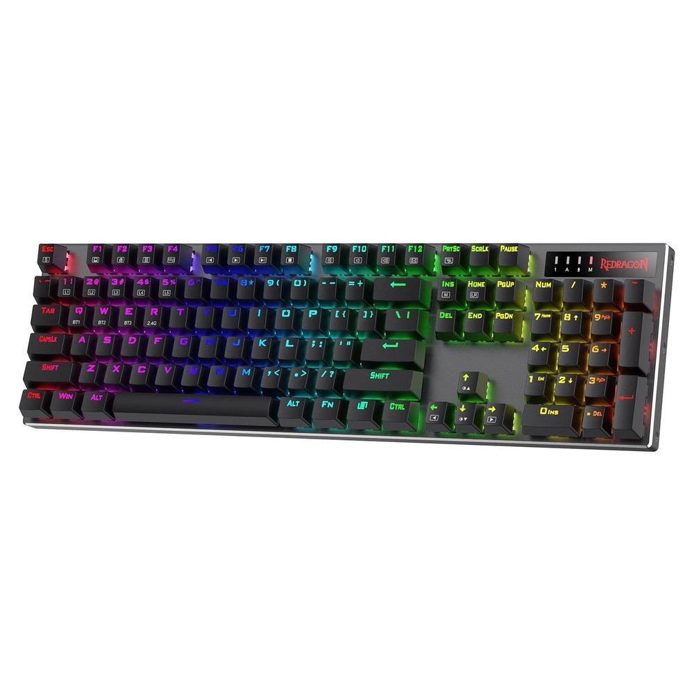 Redragon K556 PRO Wireless RGB Mechanical Gaming Keyboard 104 Key Aluminum Frame